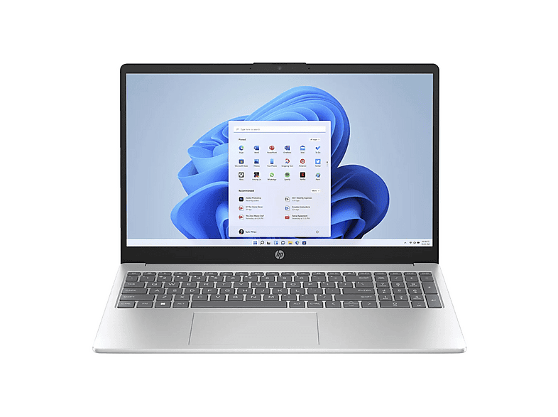 HP 255 G10, Office 2024 Pro, Notebook, mit 15,6 Zoll Display, AMD Ryzen™ 7,7730U Prozessor, 16 GB RAM, 500 GB SSD, AMD Radeon™ RX Vega 8, Silber, Windows 11 Pro