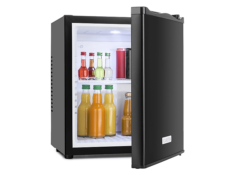KLARSTEIN MKS-10 Mini-Kühlschrank (E, 470 mm hoch, Schwarz)