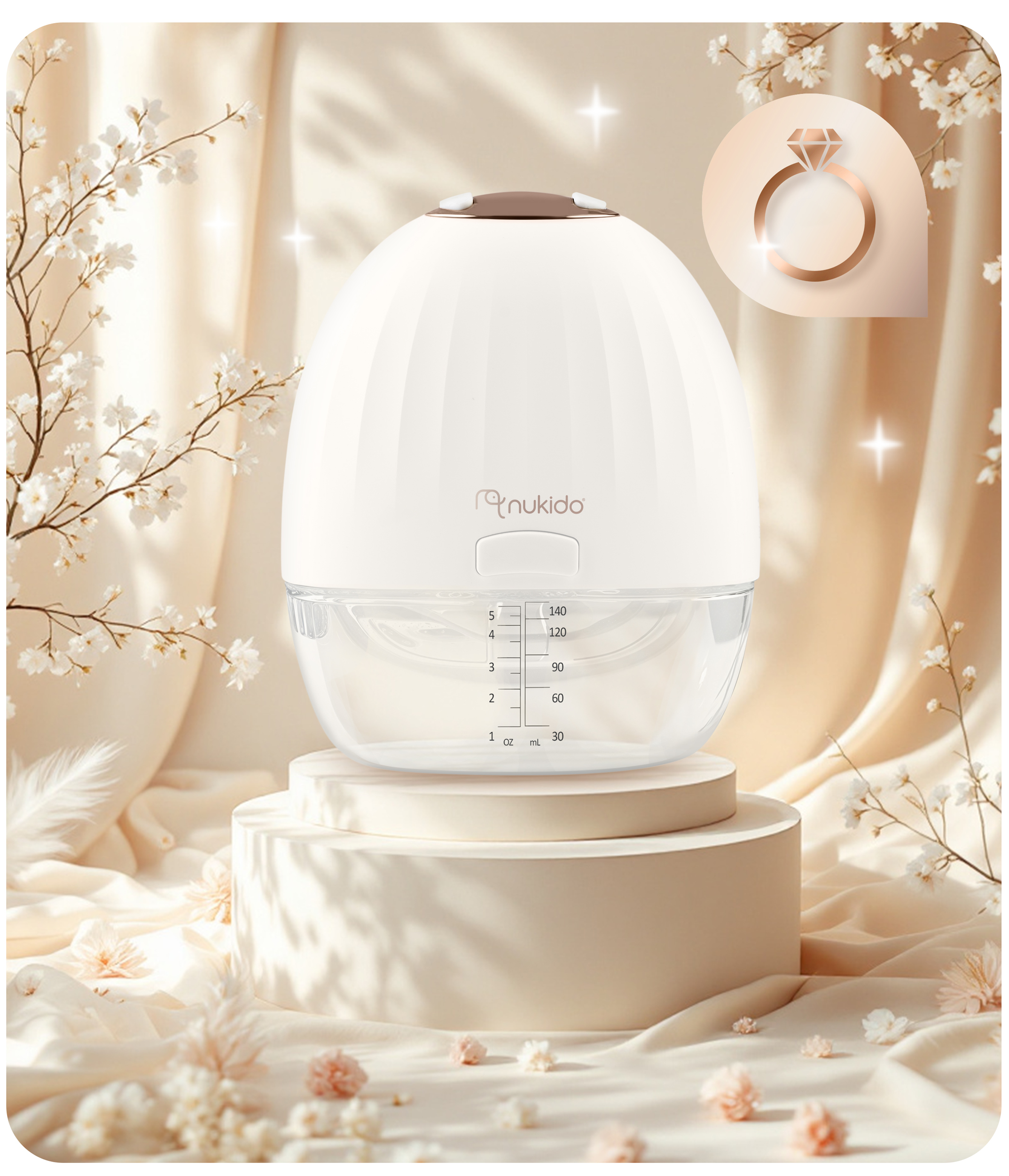 Biała, podświetlana donica o kwadratowym kształcie, stojąca samotnie.