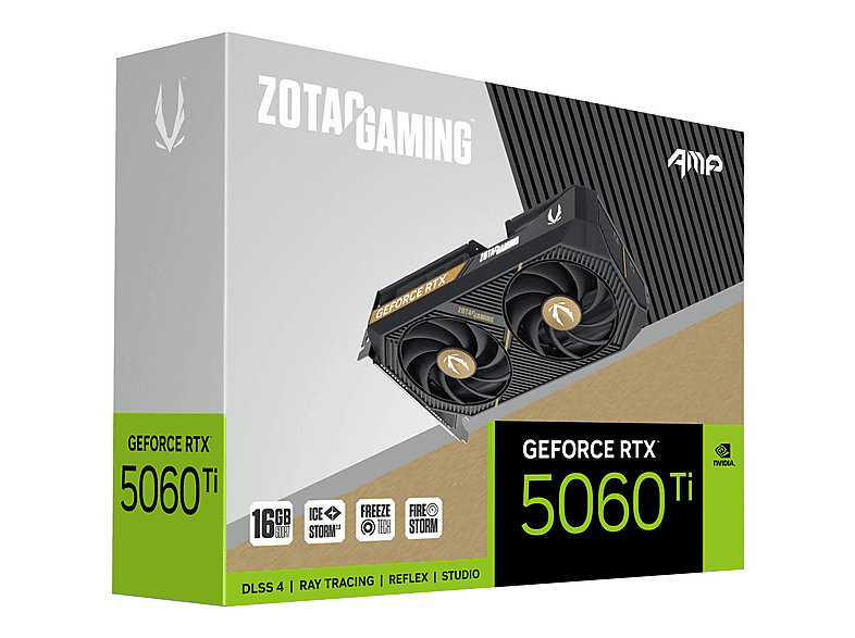 Carte Graphique Zotac ZT-B50620F-10M geforce rtx 5060 ti 16 GB GDDR7