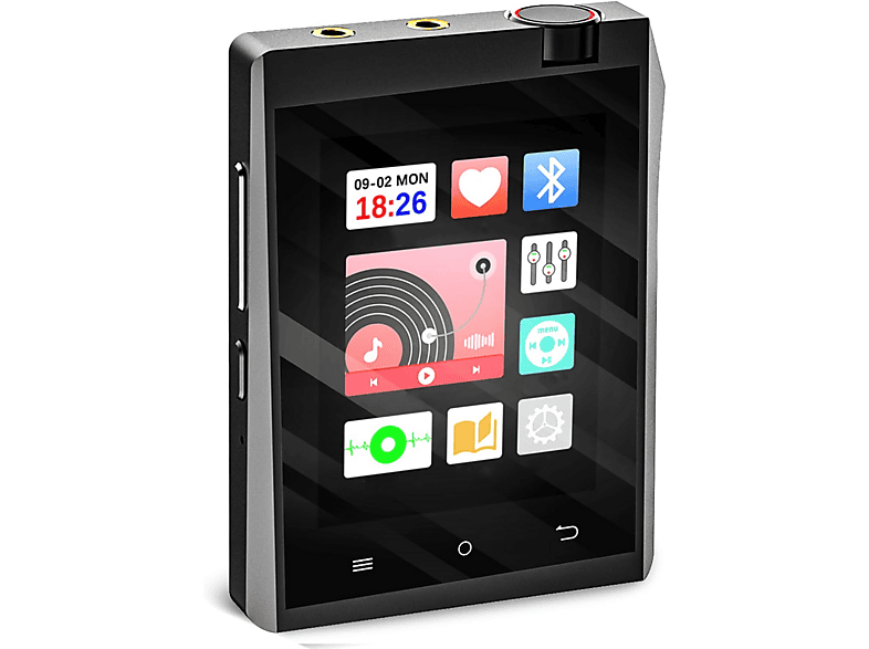 Lettore MP3 5.0 Schermo 1.77" HiFi - Radio FM Libro Elettronico Portatile Nero