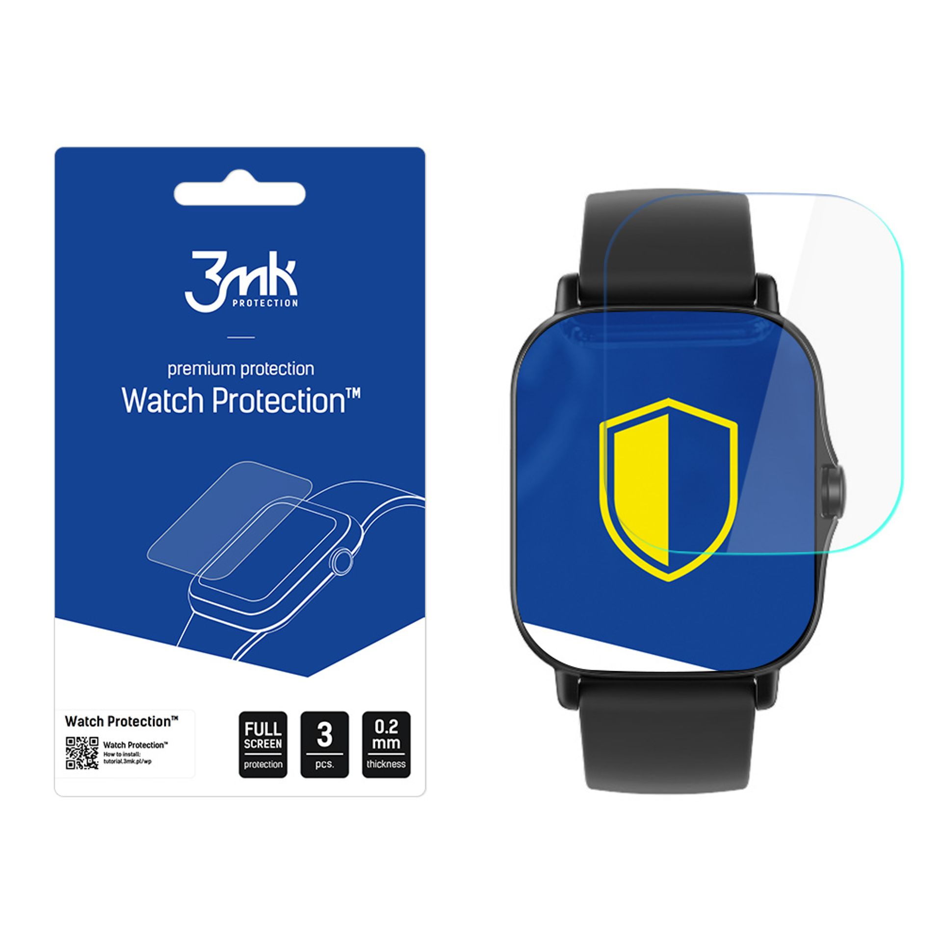 Miimall Pellicola Protettiva TPU Per Amazfit GTS 3 – Copertura Completa Trasparente – 2 In 1