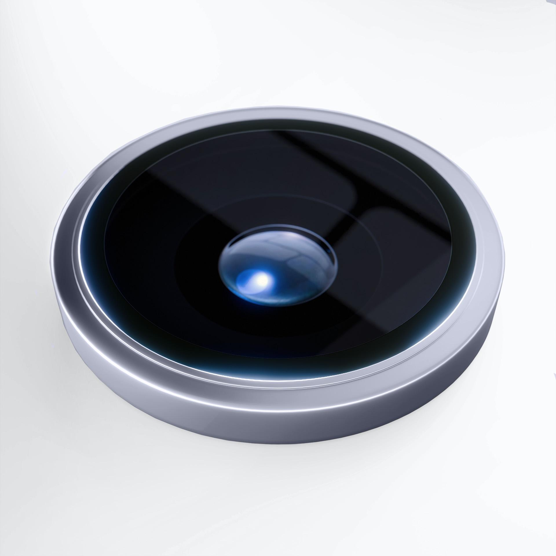 Zbliżenie obiektywu aparatu w telefonie.