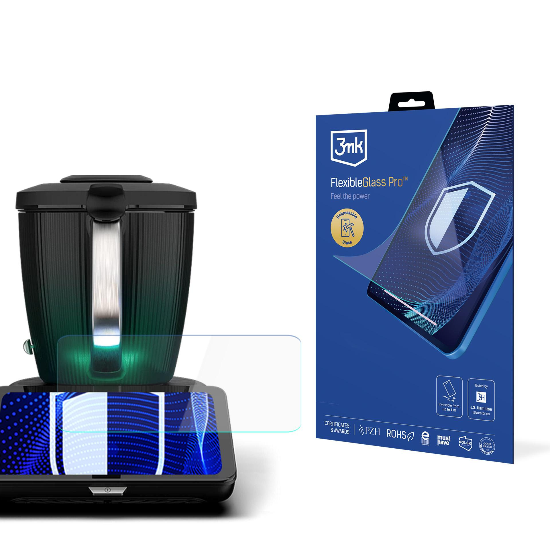 Czarne urządzenie z ochraniaczem ekranu i opakowaniem.