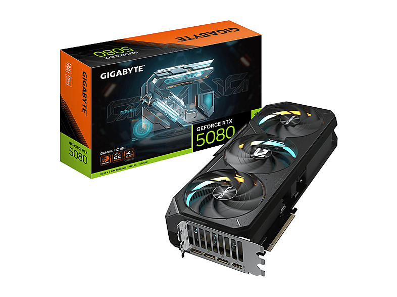 GIGABYTE GeForce RTX 5080 GAMING OC (NVIDIA, Grafikkarte)