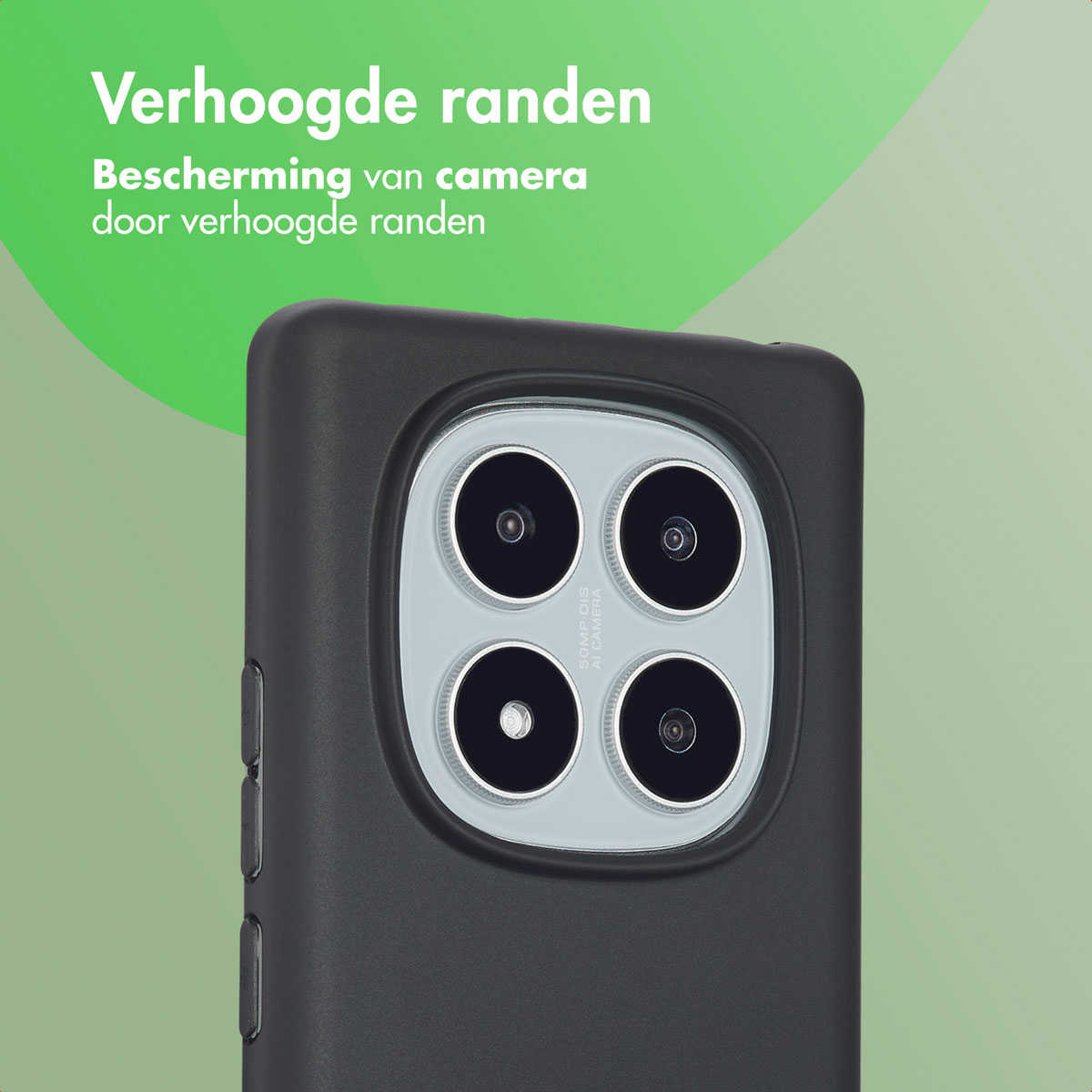 Gros plan d'une coque gris foncé avec quatre lentilles et bords surélevés.