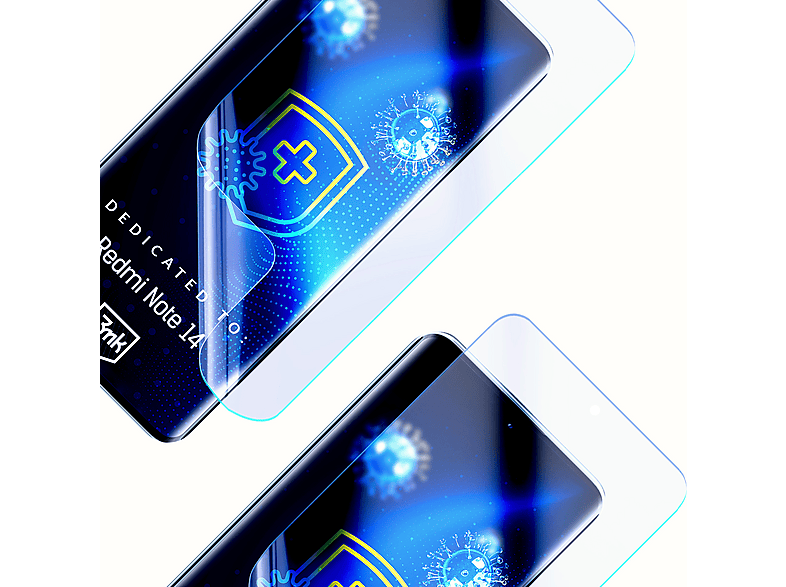 UEEBAI Confezione da 3 Pellicola Protettiva per Xiaomi Redmi Note 10/Note 10S, [Copertura Completa] Pellicola Protettiva Schermo Flessibile Ultra Resistente Senza Bolle e AntiGraffio - HD Trasparente