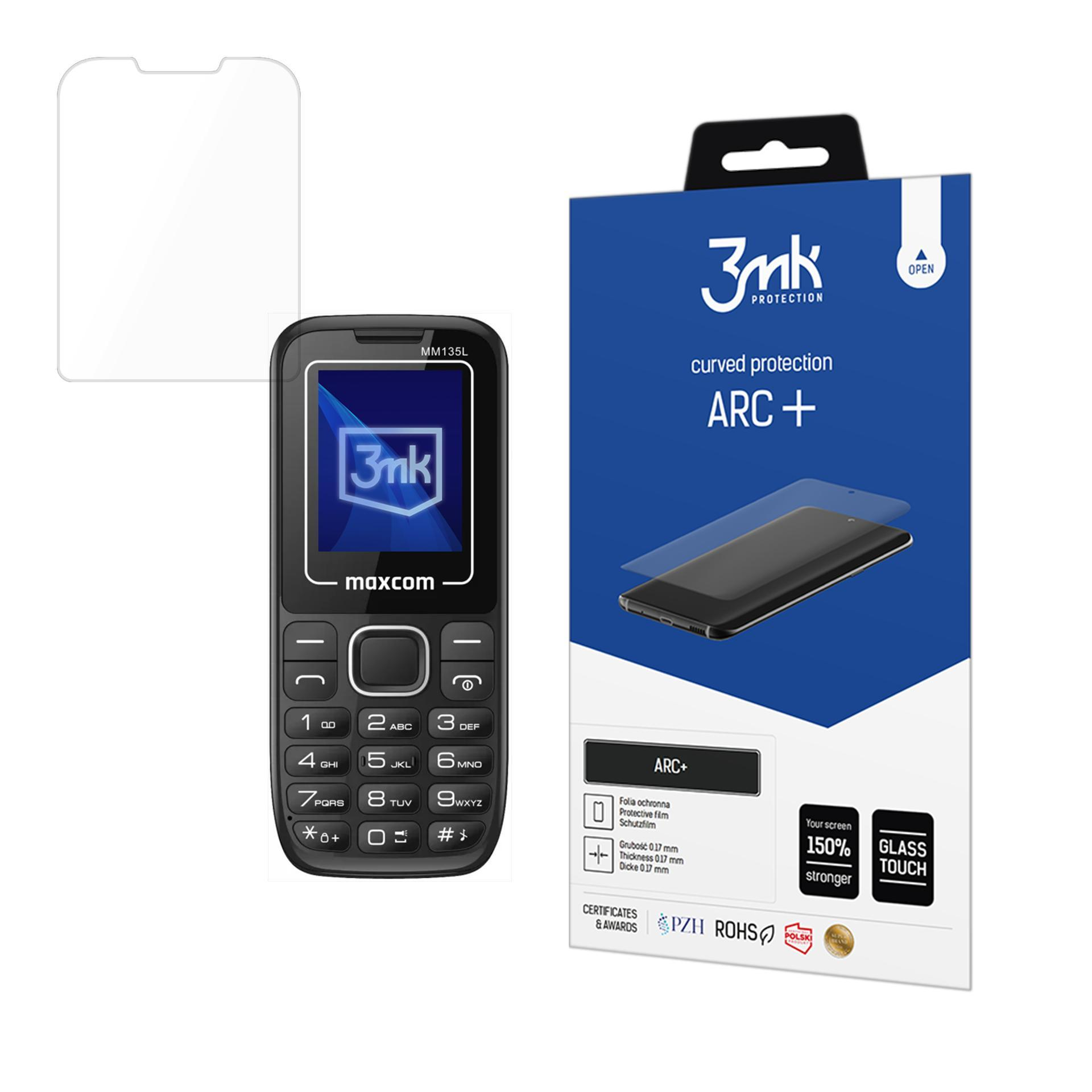 Un telefono nero e una protezione per lo schermo sono accanto a una scatola blu. La scatola ha una protezione per lo schermo e il marchio.