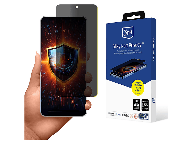 VETRO TEMPERATO 3MK Screen Protector per Redmi Note 14 5G | Privacy ...