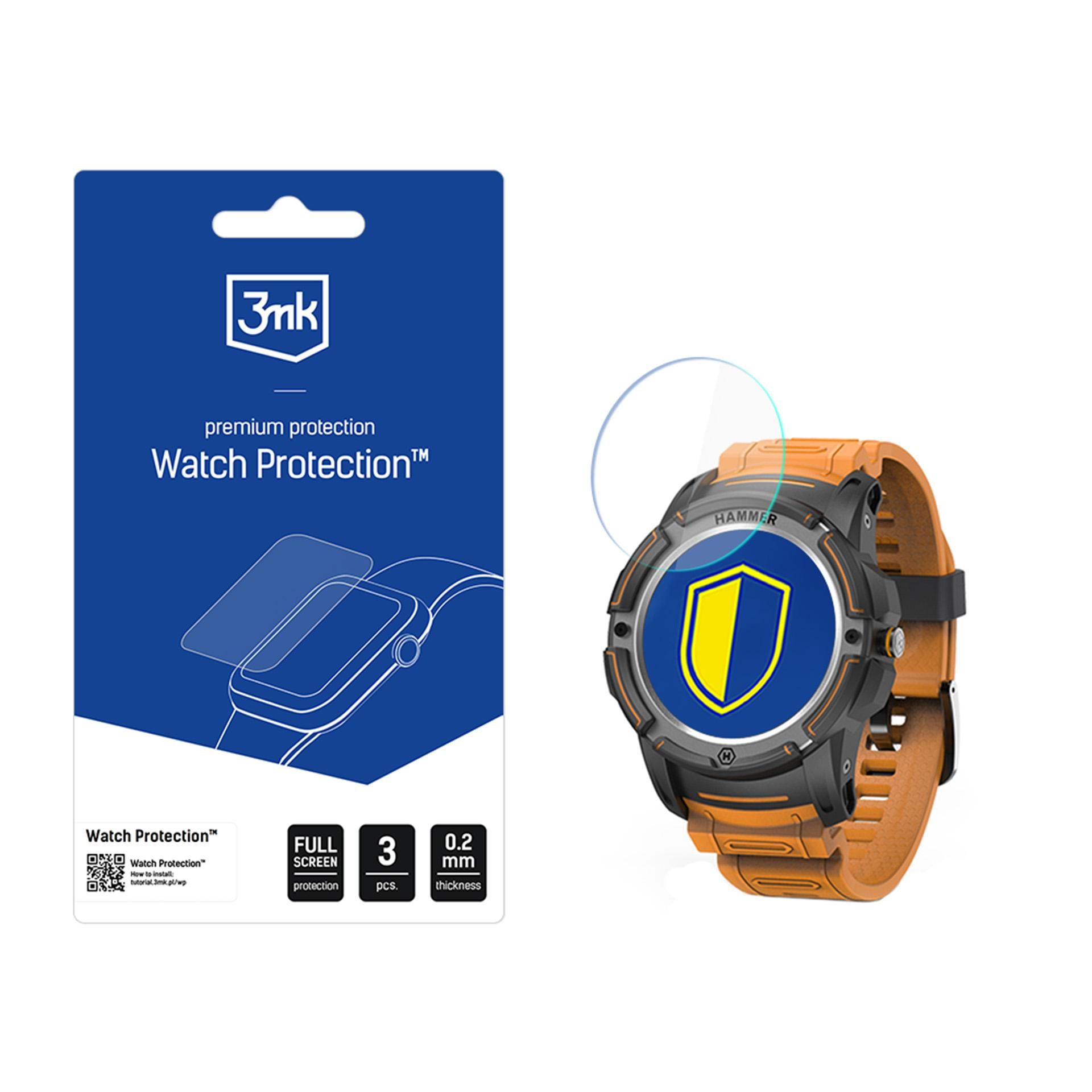 Pellicola Vetro Temperato 9H Savvies Per Orologio Alienwork IK (36mm) - 3 Pezzi, Anti Graffio - 4