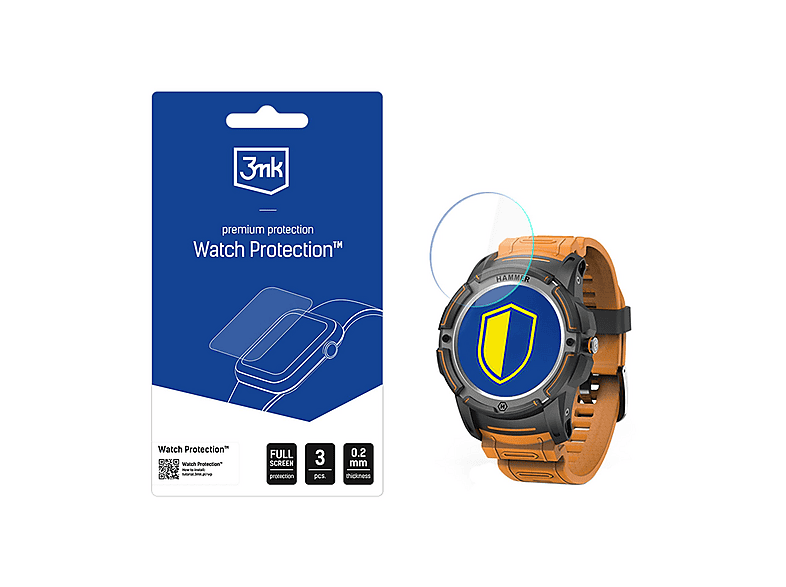 Vaxson 3-Pack Vetro Temperato Pellicola Protettiva, compatibile con Blackview X1 Smartwatch smart watch, 9H Screen Protector Film [Non Custodia Cover