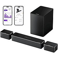 MediaMarkt ULTIMEA Poseidon D50 - 320W 5.1 Soundbar met Draadloze Subwoofer Soundbar Zwart aanbieding