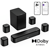 MediaMarkt ULTIMEA Aura A60 - 7.1 Soundbar met Dolby Atmos en subwoofer, APP Bediening Soundbar Zwart aanbieding