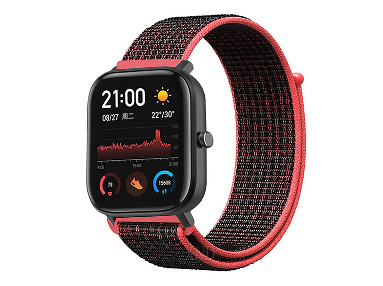 STRAP-IT© Nylonarmband, Ersatzarmband, Xiaomi, GTS, Schwarz | MediaMarkt