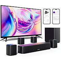 MediaMarkt ULTIMEA Aura A40 - 7.1 Soundbar met Subwoofer, 4 Surround-luidsprekers, App-Bediening Soundbar Zwart aanbieding