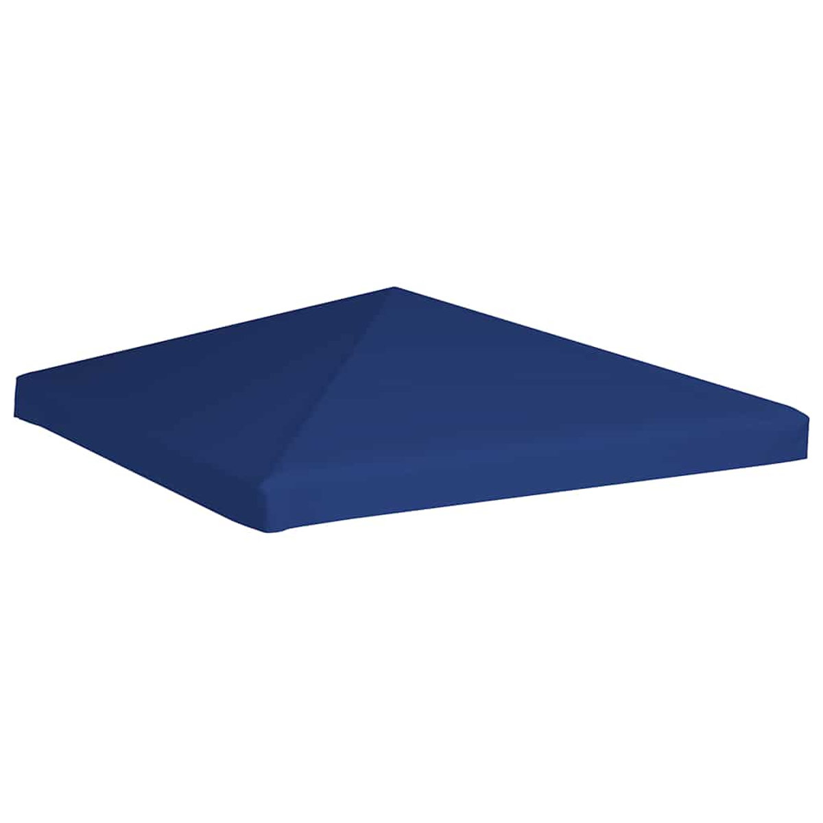 Un tettuccio quadrato blu navy. La parte superiore è blu scuro uniforme di forma quadrata.