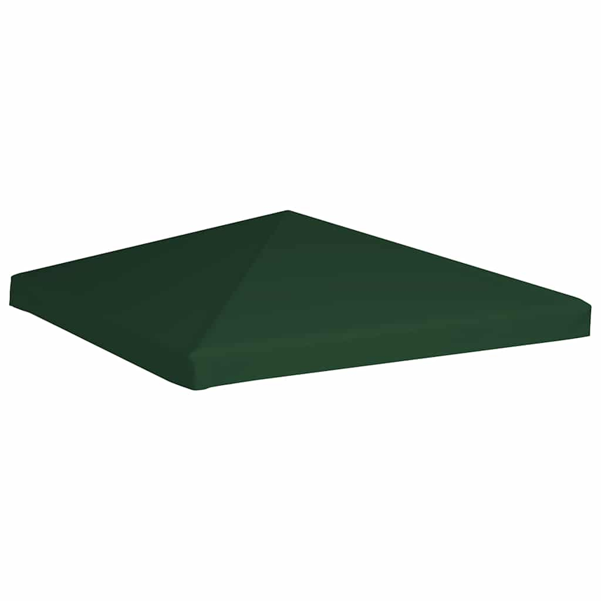Tettoia verde isolata su sfondo bianco.