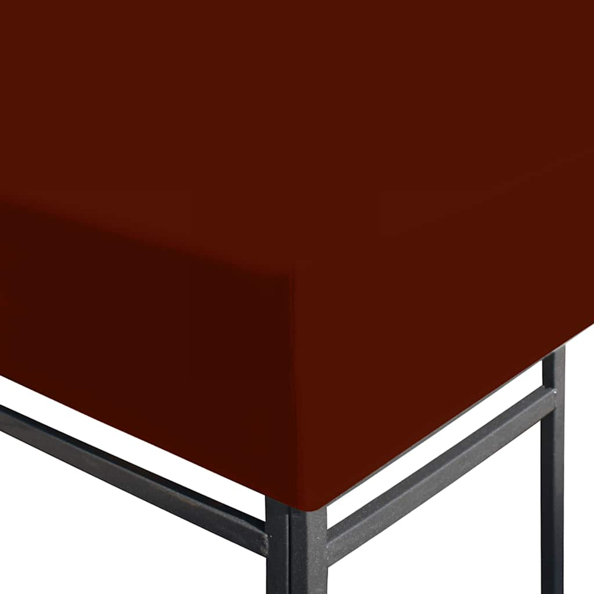 Un primo piano di una superficie color amaranto, probabilmente un mobile.