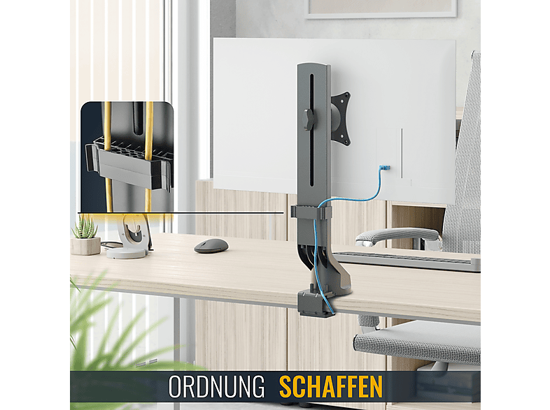 RICOO monitorhouder tafel, VESA tafelhouder voor 13 30 inch, 1