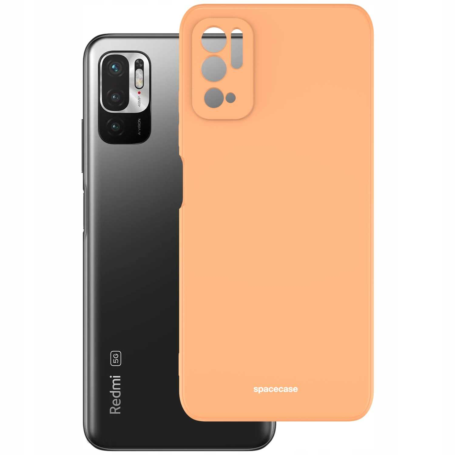 Telefon i pomarańczowe etui na telefon.