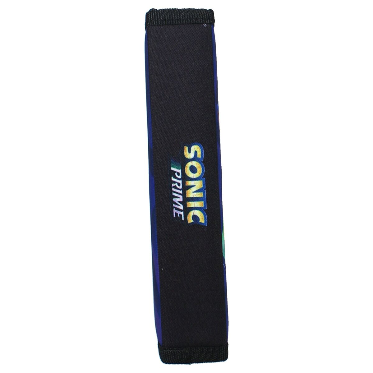 Schwarzer Sonic Prime Bucheinband mit Titel in Gelb und Blau, grüne Akzente.