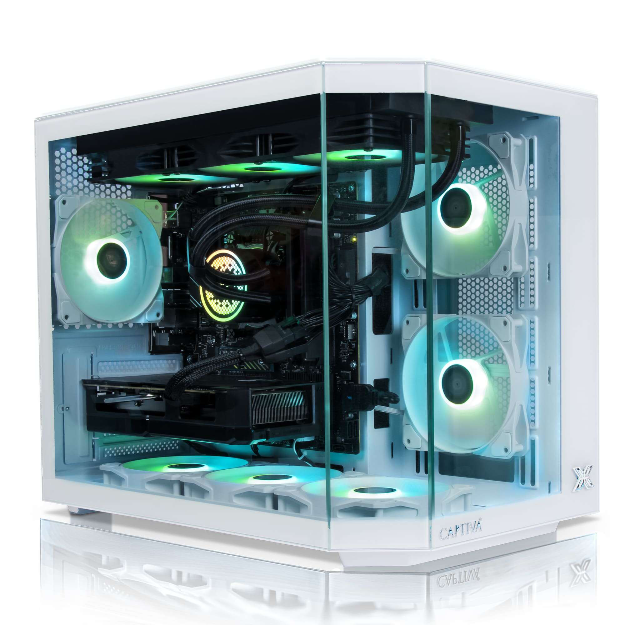 PC Gamer AURUMPC Ryzen 7 5700X + RTX 4060 8Go + 32Go RAM + 1To SSD - Sans OS - Prêt Pour Gaming Et Montage Vidéo - 2
