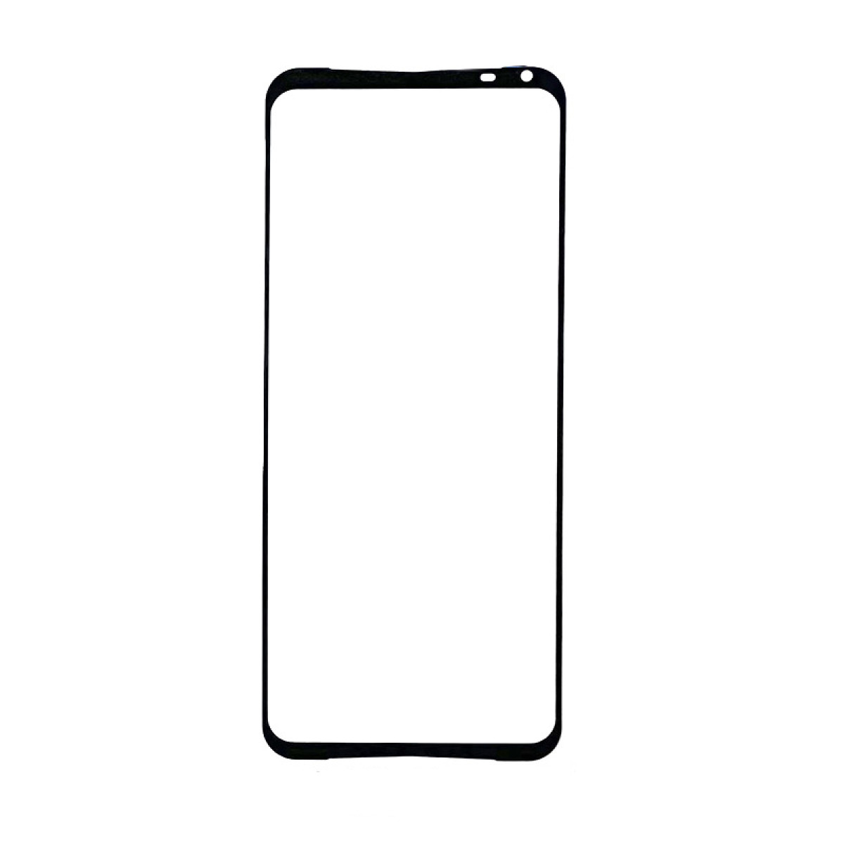 Displayschutzfolie für Telefone auf weißem Hintergrund, Nahaufnahme.