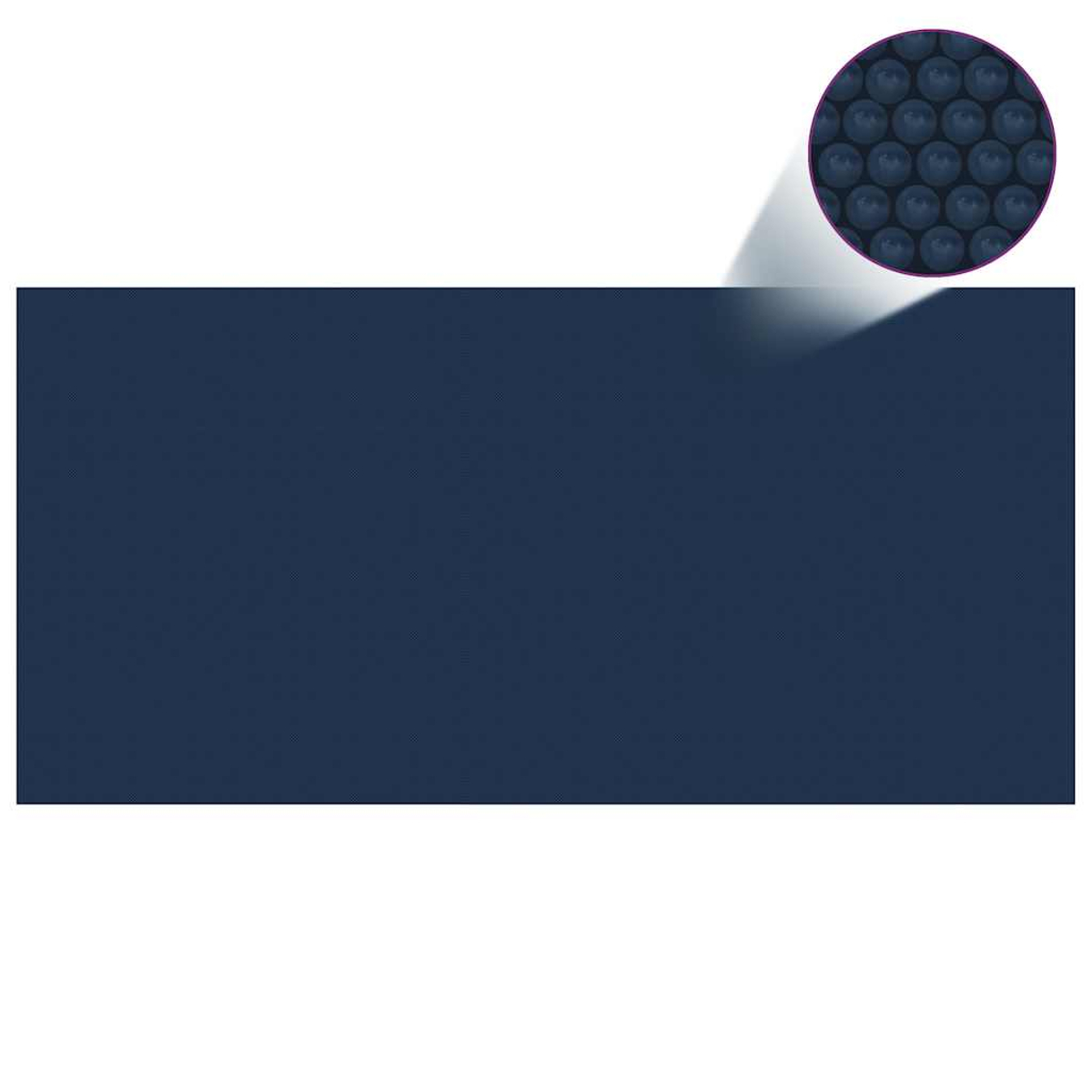 Blaues Material mit kleinen kreisförmigen Texturen. Das Bild zeigt eine Nahaufnahme der Textur.