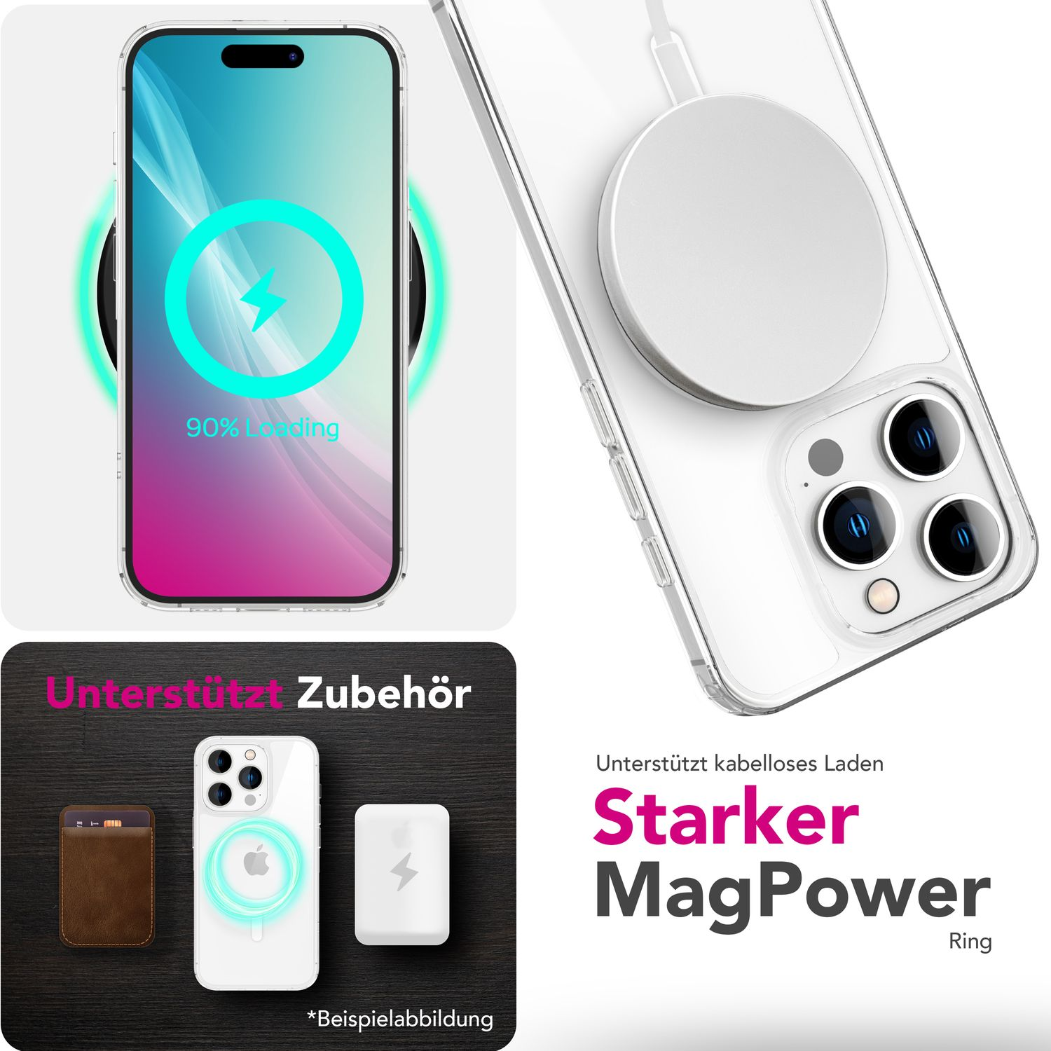 NALIA Klare MagSafe Hlle mit Action Button Sensor Kappe, Backcover, Apple, iPhone  16 Pro, Transparent | SATURN