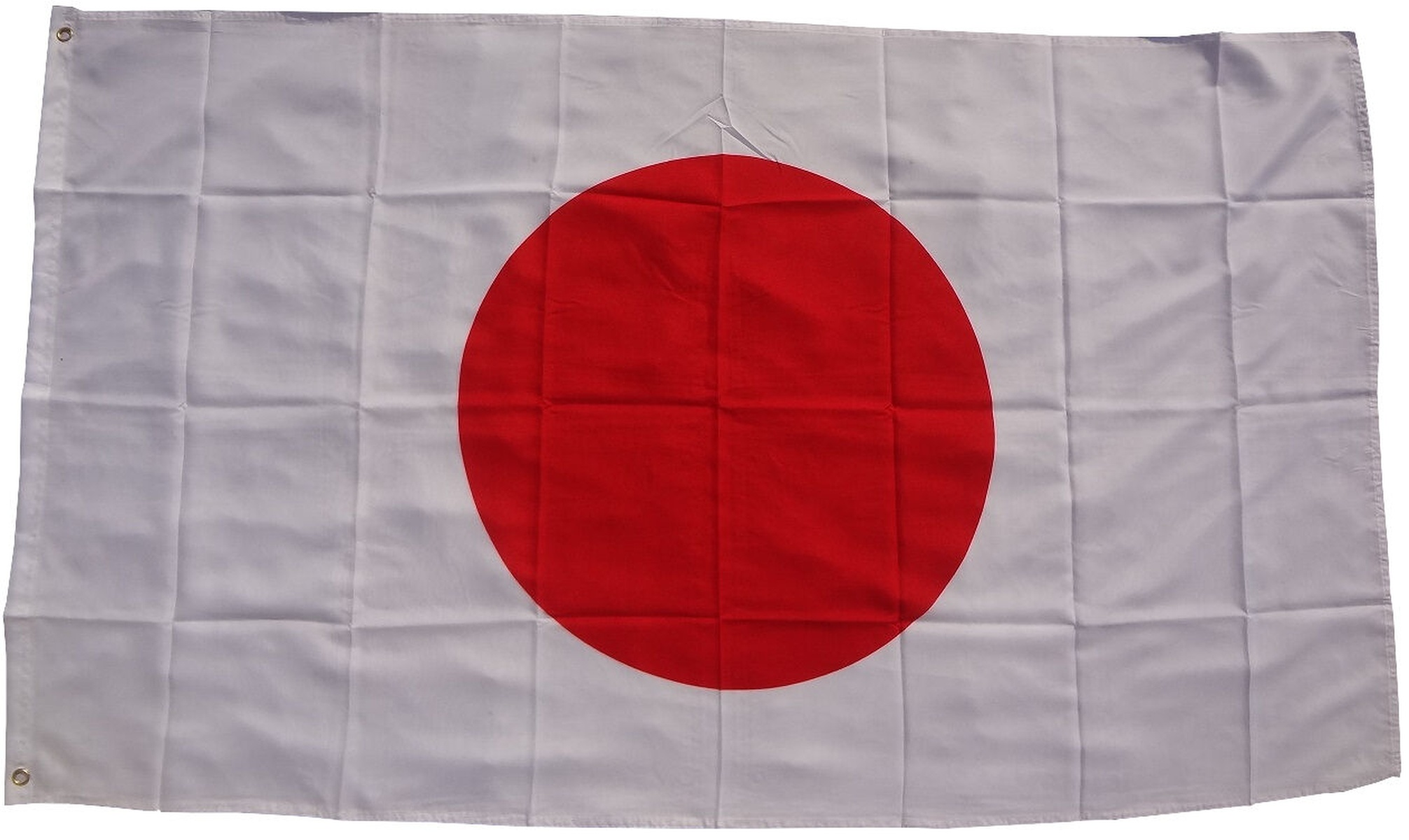 Flagge Japans: Weiß mit einem roten Kreis in der Mitte.