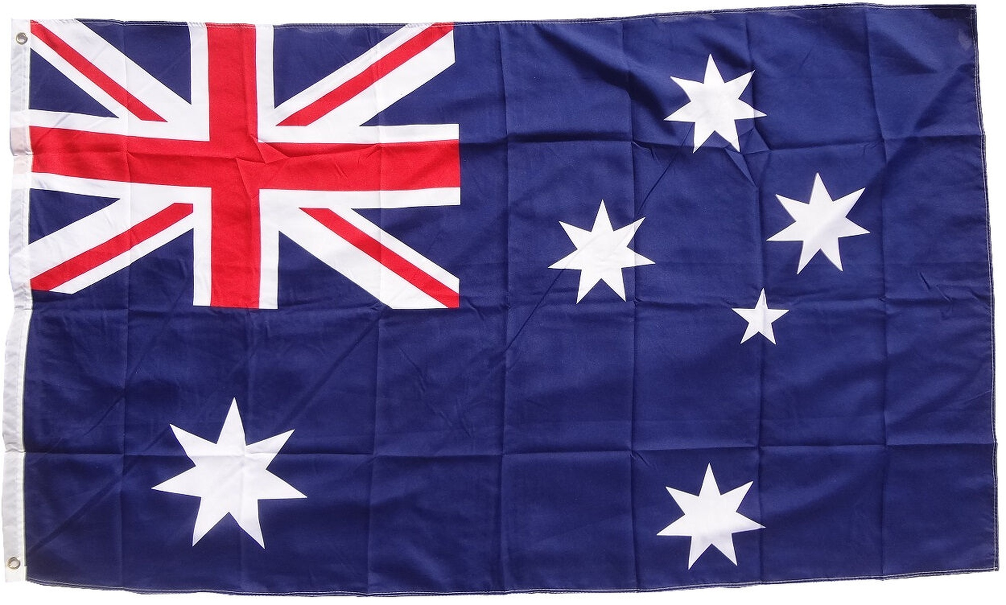 Australische Flagge: blau mit Union Jack und Sternen.