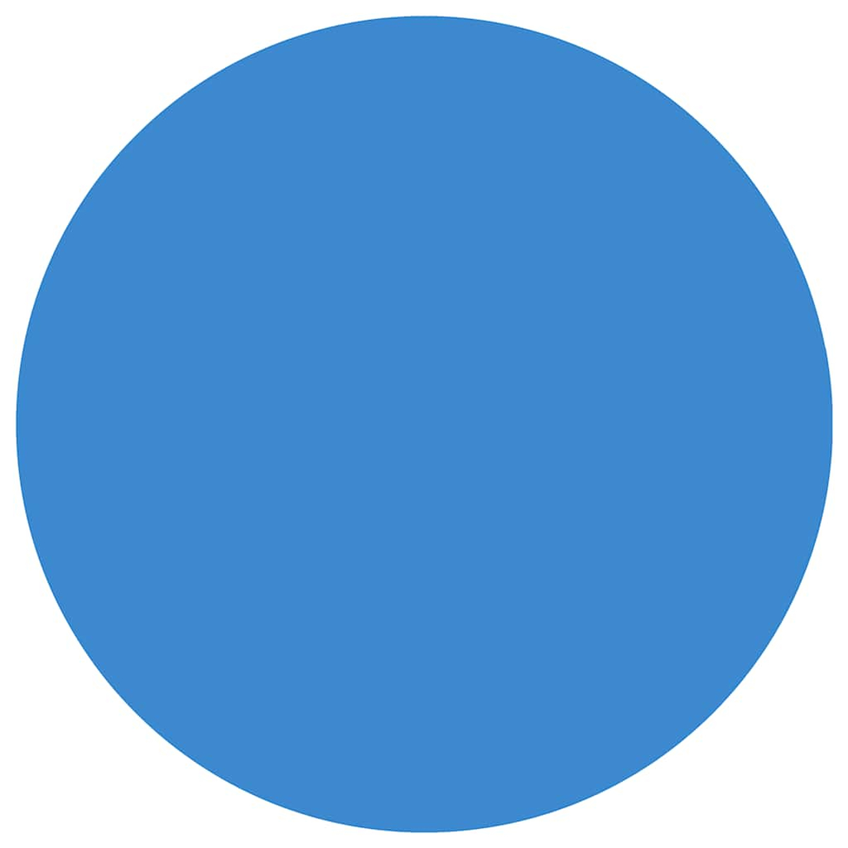 Ein durchgehend blauer Kreis füllt das Bild, keine anderen Elemente vorhanden.
