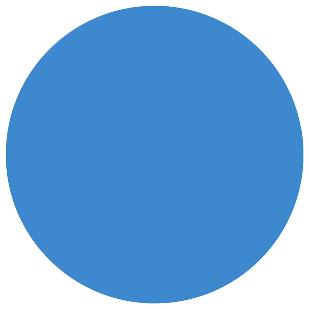 Ein durchgehend blauer Kreis füllt das Bild, keine anderen Elemente vorhanden.