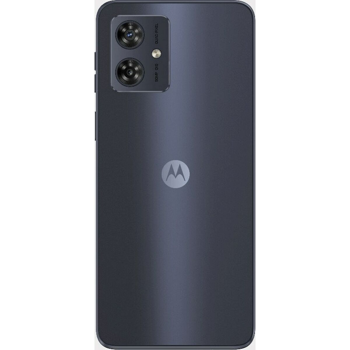 Uno smartphone Motorola blu scuro con due fotocamere sul retro.