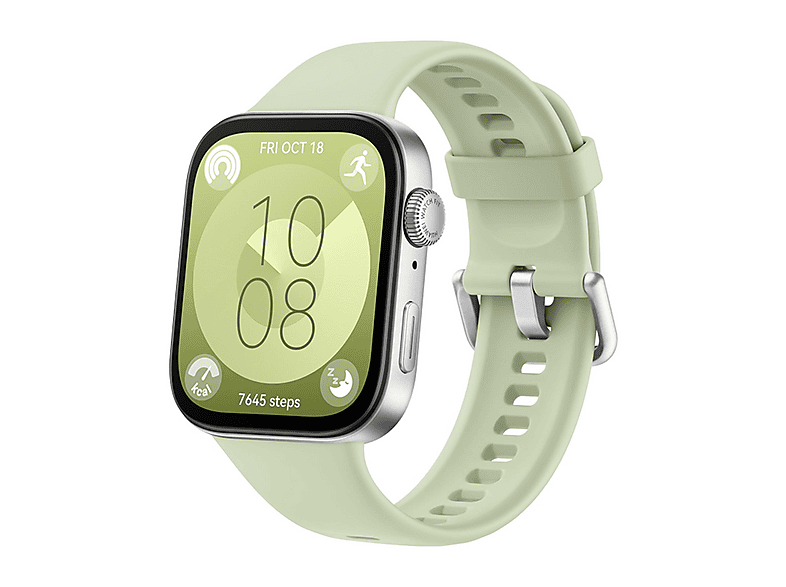 HUAWEI WATCH FIT 3 GREEN (SOLO-B09S) Smartwatches Aluminiumlegierung Fluorelastomer-Armband, 130-210 mm, Grün