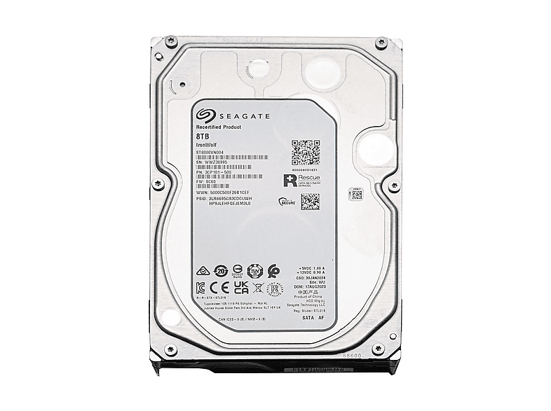 【未開封】SEAGATE 8TB IronWolf 【保証あり】HDD SEAGATE IronWolf ST8000VN004 7200RPM SATA 6 Gbit/s 8 TB Dahili