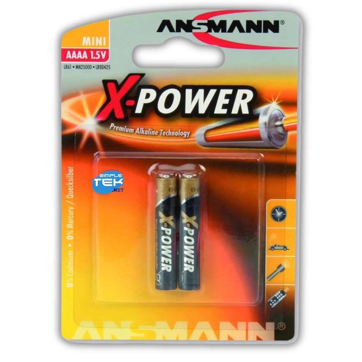 Opakowanie baterii z dwiema bateriami. Opakowanie jest żółte, czarne i czerwone, z widoczną nazwą marki i szczegółami baterii.