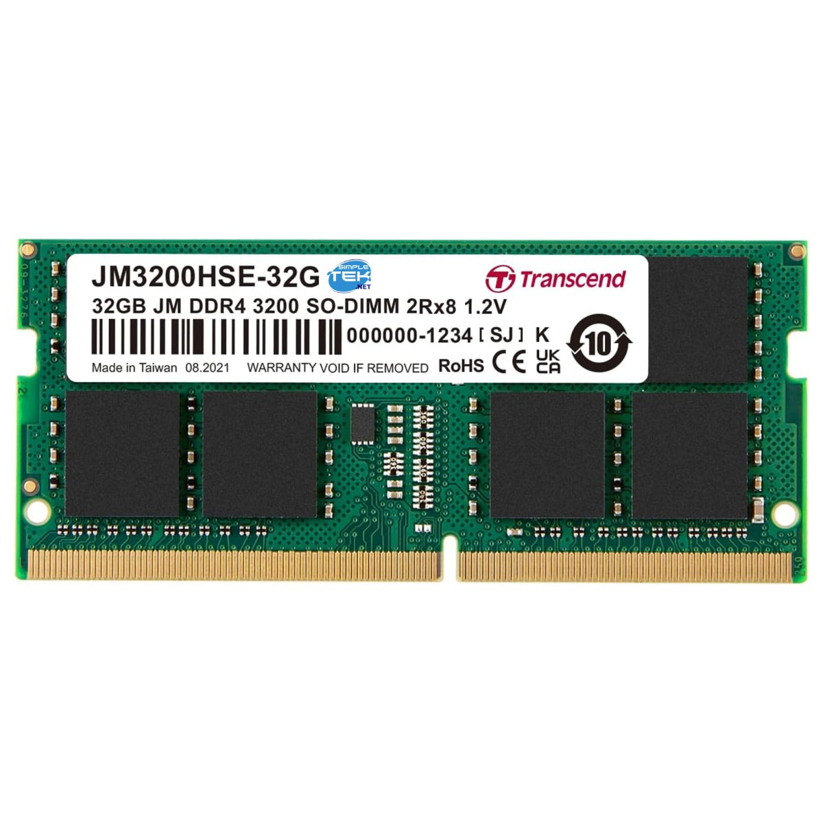 Modulo Di Memoria Transcend 16GB DDR4 3200MHz SO-DIMM - JM3200HSE-16G Per Laptop E Mini PC - Foto 12