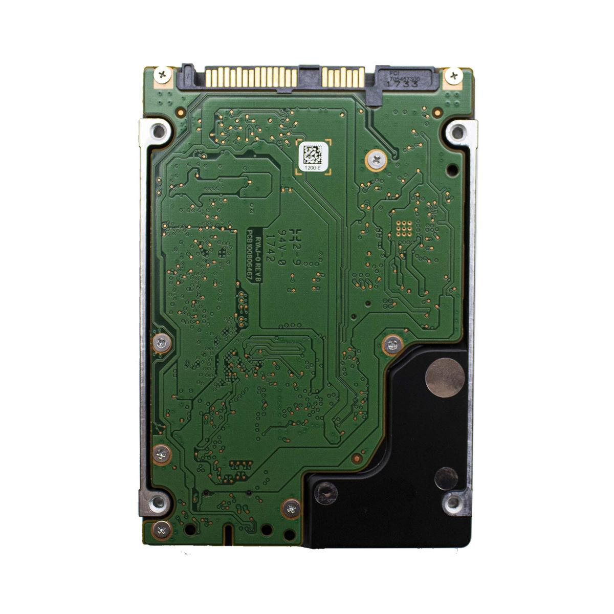 Zielona płytka drukowana z elementami elektronicznymi, metalową obudową i złączami. Widoczne oznaczenia i kody.