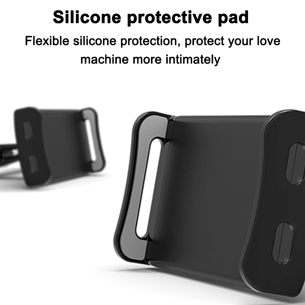 Schwarzes Silikon-Schutzpad. Nahaufnahme zeigt zwei Pads, eines im Fokus. Text: 'Silikonschutzpad' und 'Flexibler Silikonschutz'.