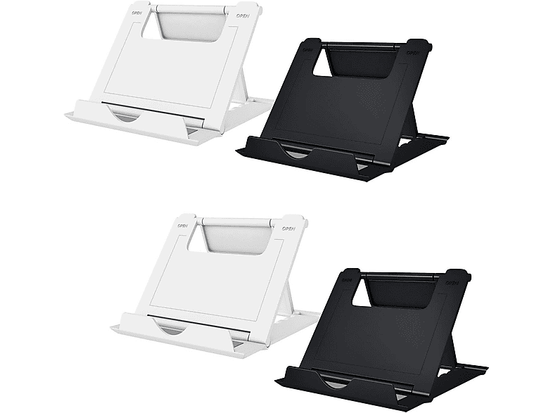 QEDBOJE 2er-Pack Faltbare Handyhalter – Verstellbarer Winkel 15°–100°, Leicht & Tragbar, Kompatibel Mit Smartphones 4–7,9 Zoll, Mini-Tablets & E-Readern – Ideal Für Video, Lesen & Aufnahmen