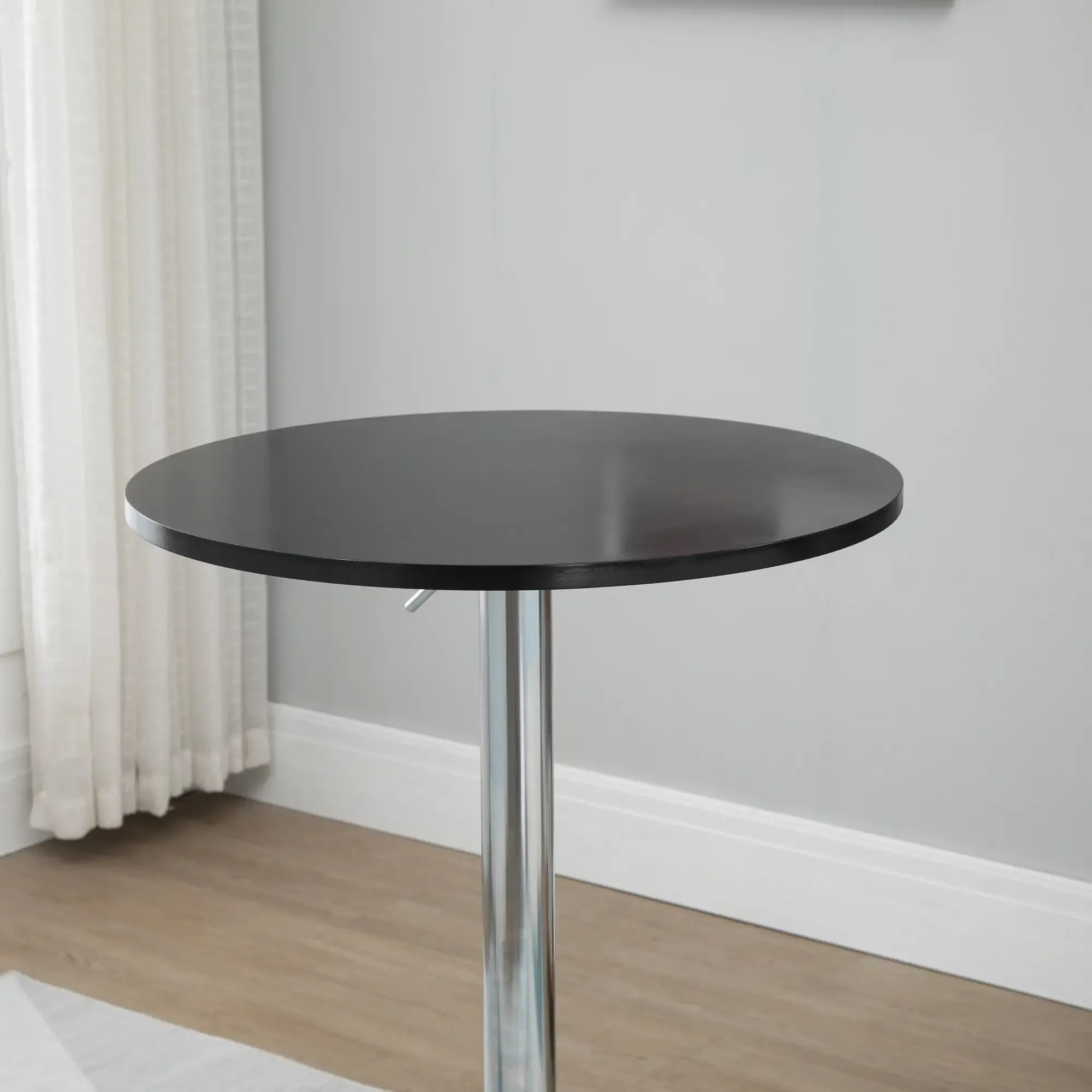 DEBUY Höhenverstellbar Rund Ø 60 cm Höhenverstellbarer Tisch