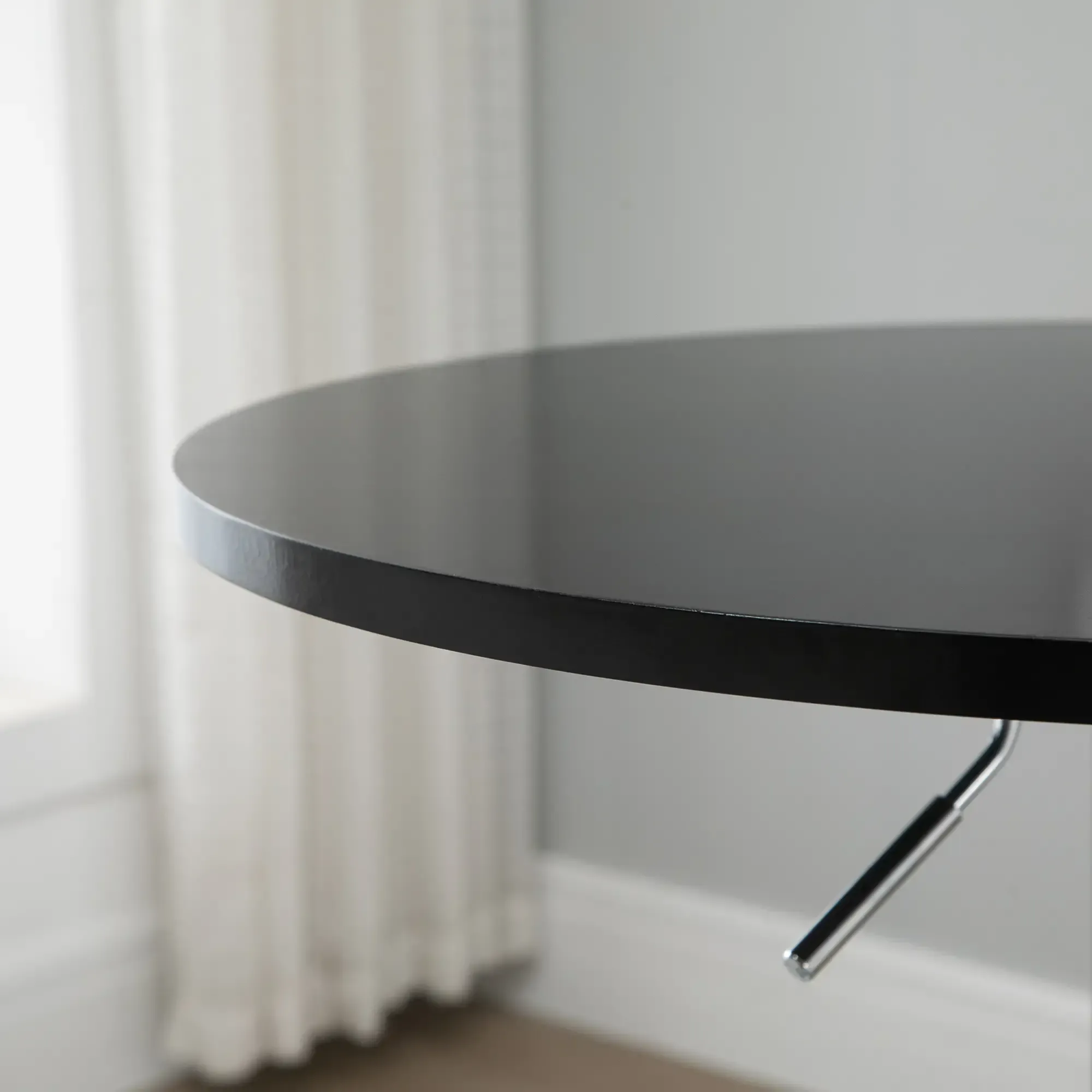 DEBUY Höhenverstellbar Rund Ø 60 cm Höhenverstellbarer Tisch
