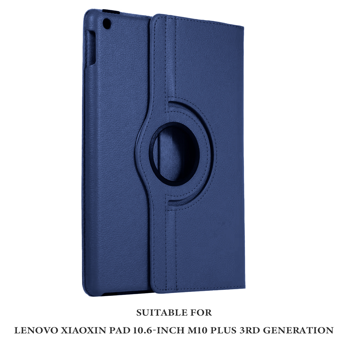 Blaue Tablet-Hülle. Hat einen Drehring und ist für Lenovo Xiaoxin Pad M10 Plus 3rd Gen geeignet.