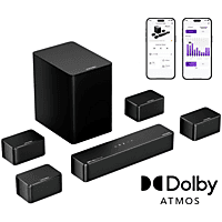 MediaMarkt ULTIMEA Poseidon D80 - 7.1 Soundbar met Dolby Atmos en Subwoofer, APP Bediening Soundbar Zwart aanbieding