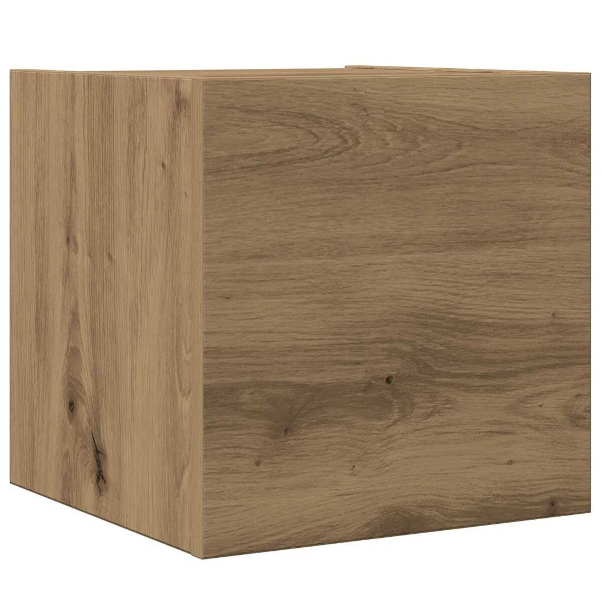 Eine Holzkiste, möglicherweise ein Schrank, mit sichtbarer Holzmaserung. Die Kiste hat eine hellbraune Farbe und scheint aus Holz zu sein.