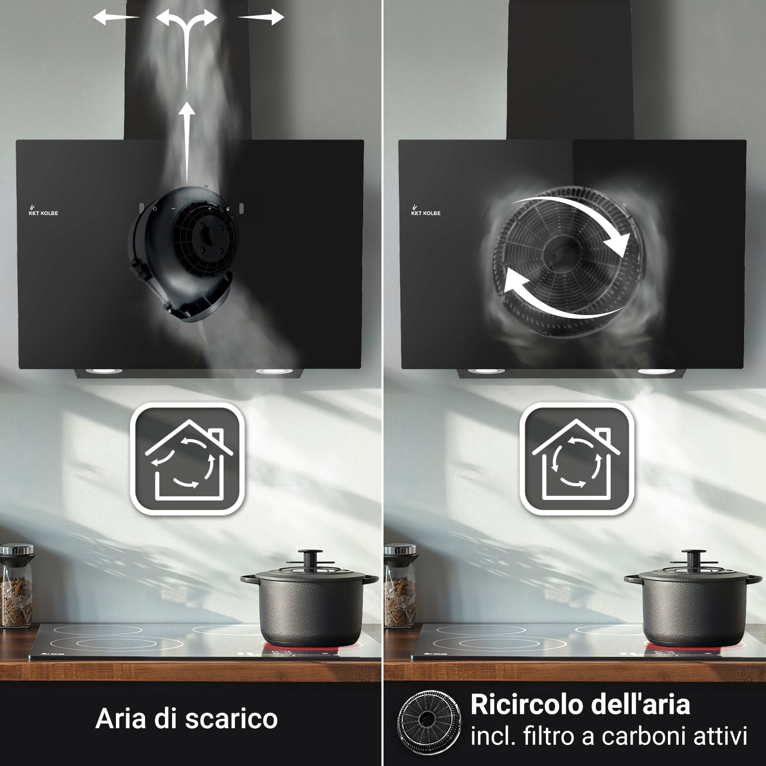 ILVE AGK60/SS Cappa Aspirante 60 Cm Inox - Elettrodomestici - Foto 2