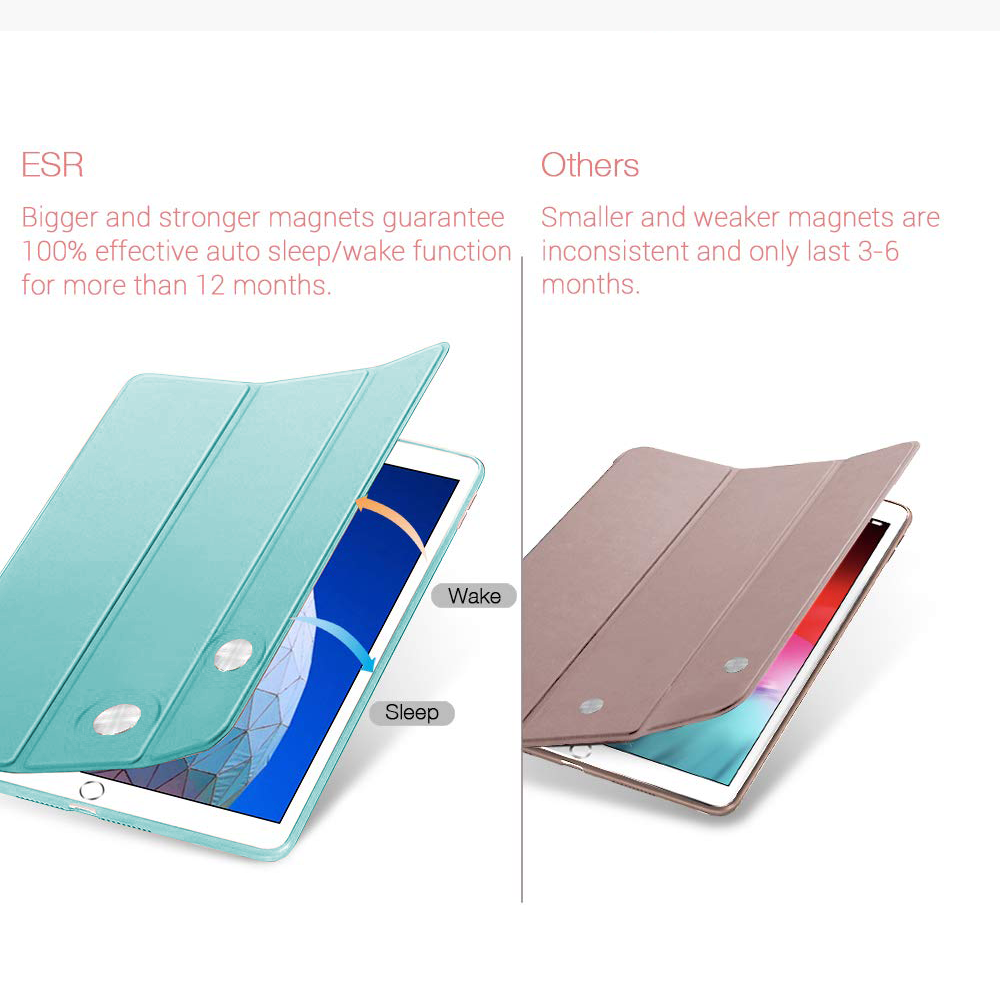 Zwei Tablets mit unterschiedlichen Hüllen werden nebeneinander dargestellt, um Design und Funktionalität zu zeigen.