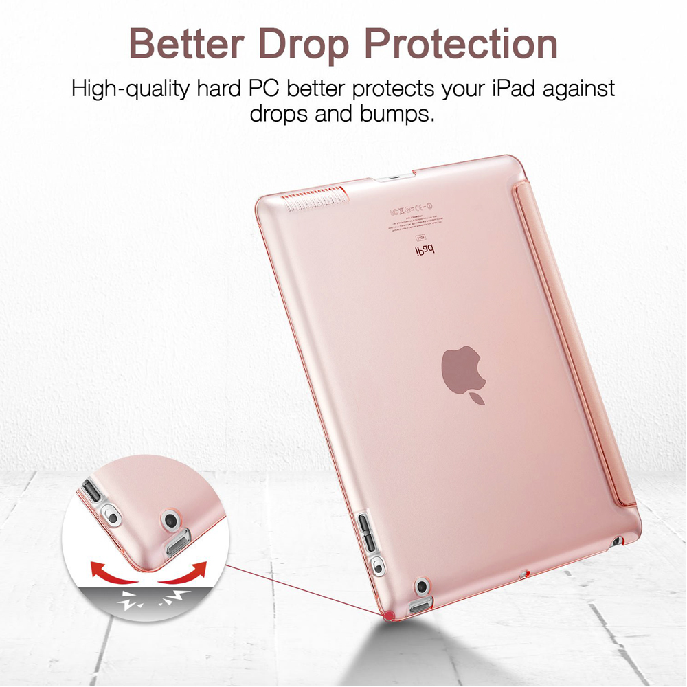 Eine rosa Tablet-Hülle aus hartem PC-Material, die einen besseren Fallschutz und ein schlankes Design bietet.