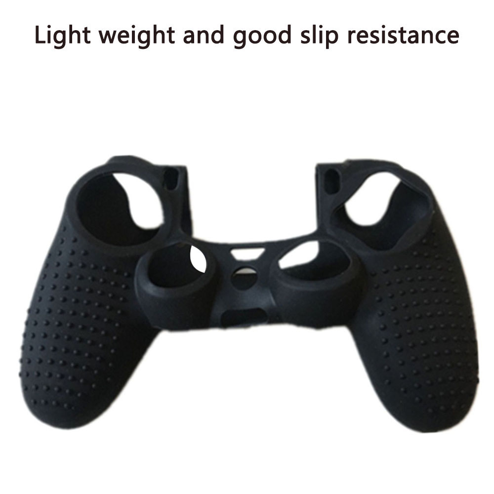 Eine schwarze Silikonhülle für PlayStation 4-Controller, die für geringes Gewicht und gute Rutschfestigkeit entwickelt wurde.